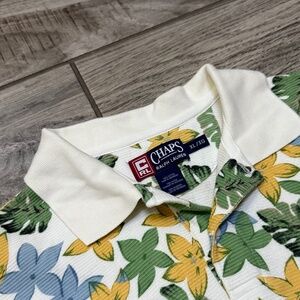 Chaps Ralph Lauren VTG floral short sleeve men xl polo